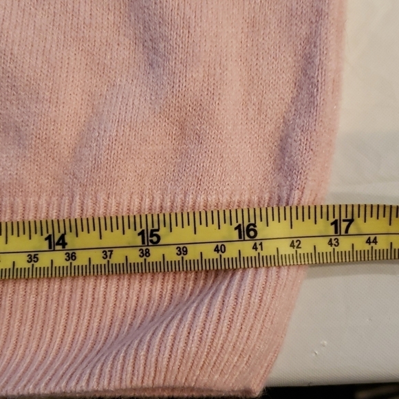 Studio Works Soft Pink Crew Neck Sweater Sm EUC - Picture 6 of 11
